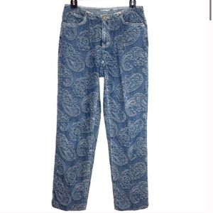 Vintage Liz mom jeans embroidered denim ankle pant